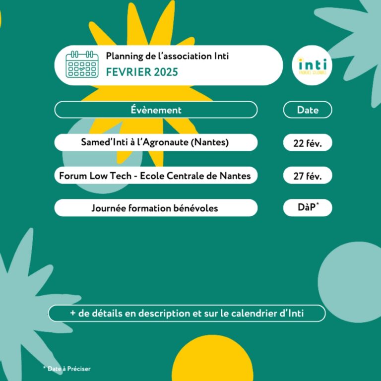 Planning février 2025